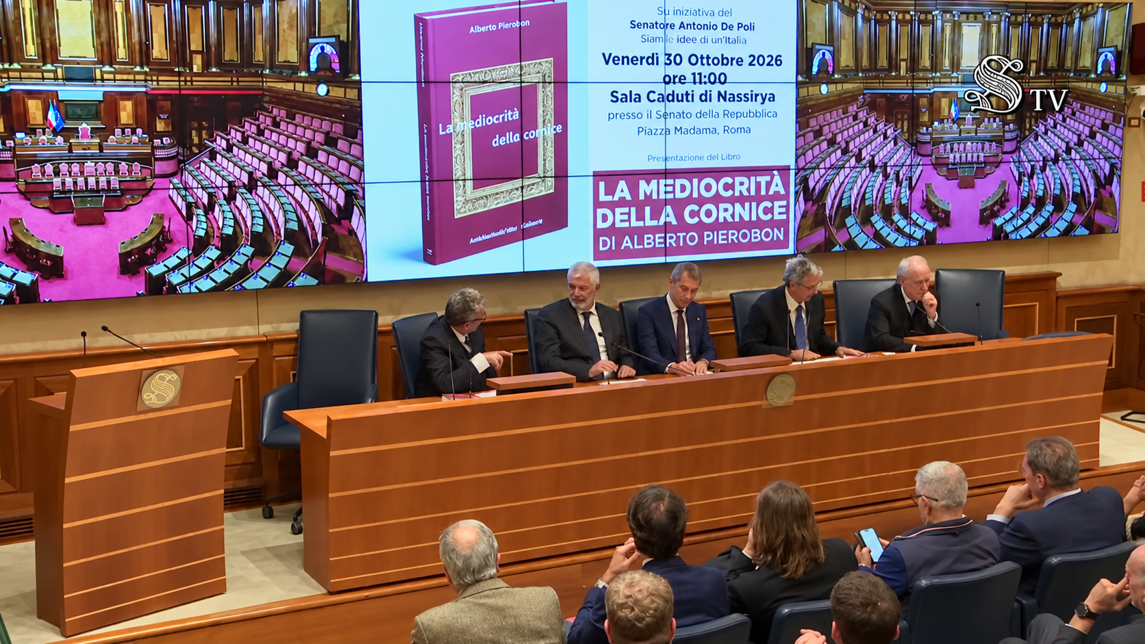 Presentazione editoriale in Senato Italiano